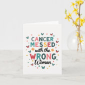 Kanker verpest de verkeerde persoon kaart (Gele Bloem)