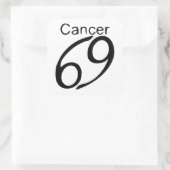 Kanker Vierkante Sticker (Tas)