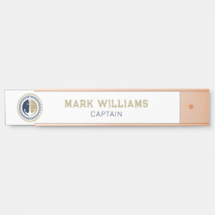 Kanker voor blauwe en gouden zeeschepen deurbordje