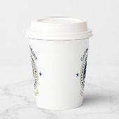 Kanker voor blauwe en gouden zeeschepen papieren bekers (Links)