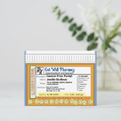 Kanker Vrij RX voor Plezier Briefkaart (Staand voorkant)