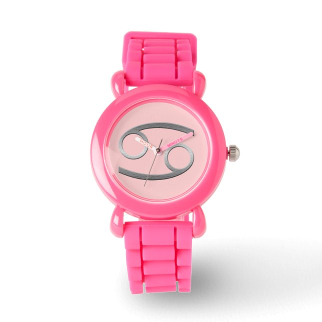 Kanker - zilver horloge (Voorkant)