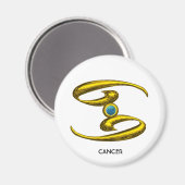 KANKER ZODIAC BIRTHDAY JEWEL MAGNEET (Voorkant / Achterkant)