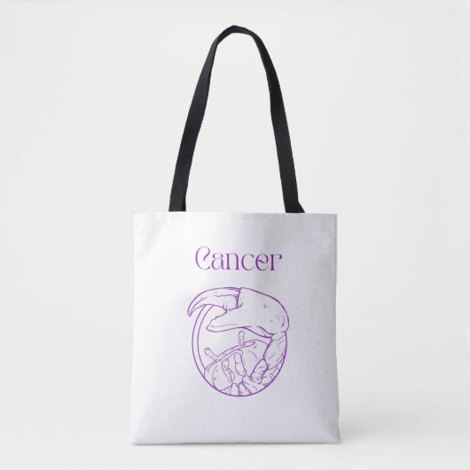 Kanker Zodiac Canvas tas (Voorkant)