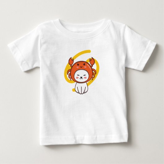 Kanker Zodiac Cat Baby T-shirt (Voorkant)
