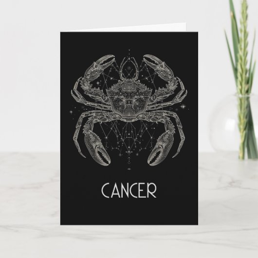 Kanker Zodiac Constellation Blank Gevouwen Kaart (Voorkant)