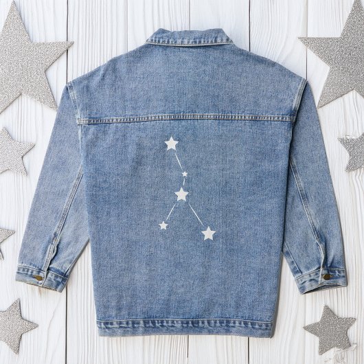 Kanker Zodiac Constellation Denim Jacket