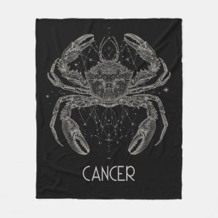 Kanker Zodiac Constellation Fleece Deken