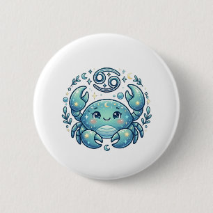 Kanker Zodiac Knopen Ronde Button 5,7 Cm