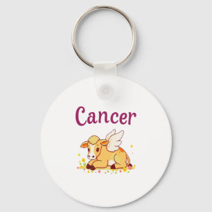 Kanker Zodiac Koe PNG, Schattigee Kanker Sleutelhanger