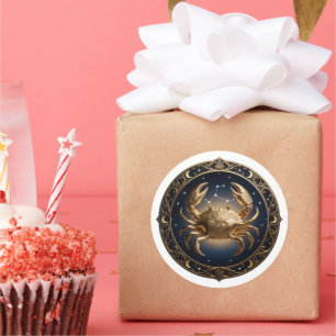 Kanker Zodiac Krab Ronde Sticker