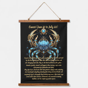 Kanker Zodiac Kunst Hangend Wandkleed