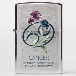 Kanker Zodiac Star Sign Zippo Lighter