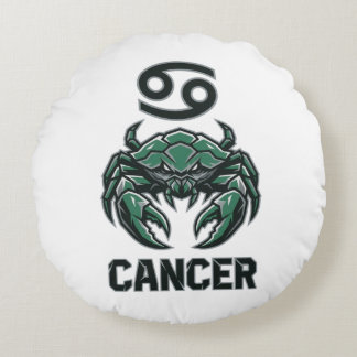 Kanker Zodiac-teken Jade Mecha-mascotte Rond Kussen