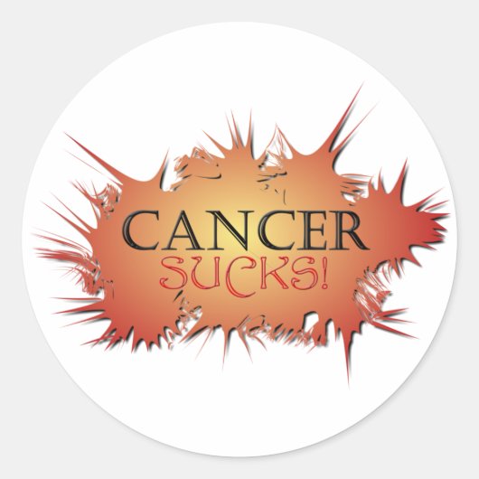 Kanker zuigt Stickers (Voorkant)