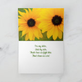 Kankeraanmoediging voor mijn zuster kaart (Binnen)