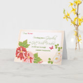 Kankerbehandelingen Aangepaste naam Get Well Wishe Kaart (Gele Bloem)