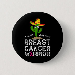 Kankerbestrijdende ondersteuning Funny Cancer Figh Ronde Button 5,7 Cm