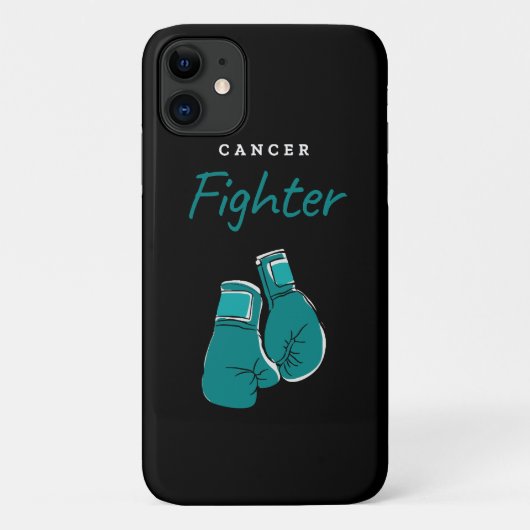 kankerbestrijder, turquoise Case-Mate iPhone case (Achterkant)