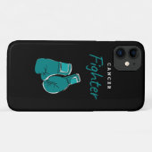 kankerbestrijder, turquoise Case-Mate iPhone case (Achterkant (horizontaal))