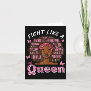 Kankerbestrijding als Queen Afro Survivor Awarenes Kaart