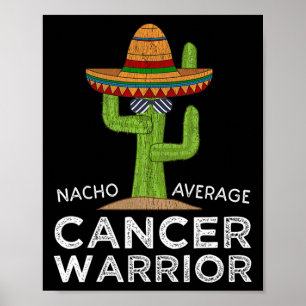 Kankerbestrijding Funny Cancer Fighter Warri Poster