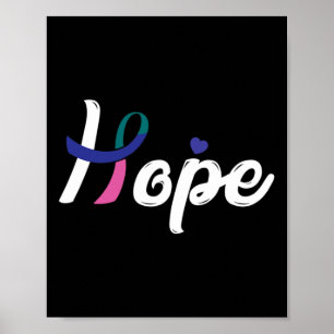 Kankerbestrijding Lint van kanker 9 Poster