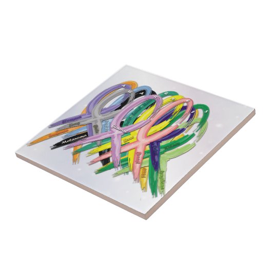 Kankerbewustwording Tegeltje (Zijkant)