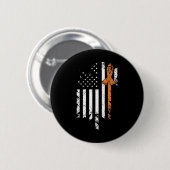 Kankerbewustzijn  Amerikaanse vlag Ronde Button 5,7 Cm (Voorkant /achterkant)
