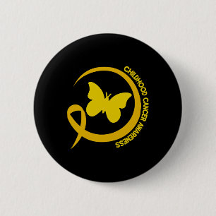 Kankerbewustzijn bij kinderen september kanker 1 ronde button 5,7 cm