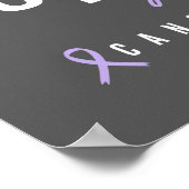 Kankerbewustzijn. Hoop. Steun Poster & Prints (Hoek)