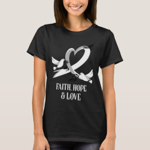 Kankerbewustzijn Kankerbewustzijnsmaand Wereld Kan T-shirt