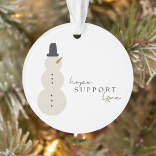 kankerbewustzijn. Kerst Acryl Ornament