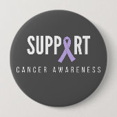 kankerbewustzijn. ondersteuning. Button (Voorkant)