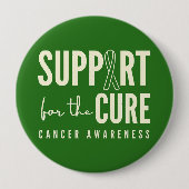 Kankerbewustzijn ondersteunt genezing van Buttonne Ronde Button 4,0 Cm (Voorkant)