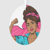 Kankerbewustzijn Ornament ribbons (voorkant)