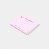 Kankerbewustzijn Post-it - Borstkanker Post-it® Notes (Schuin)