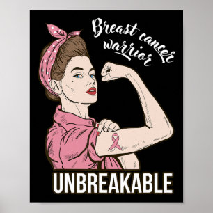 Kankerbewustzijn Voor Haar Onbreekbare Strijder On Poster