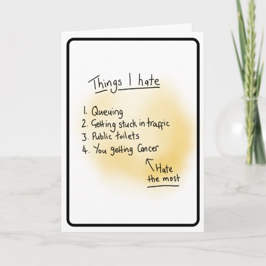 Kankerdiagnose Kaart (Voorkant)