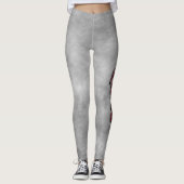 Kankerdierentuin in Ruby Gemstone Leggings (Voorkant)