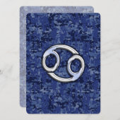 Kankerdierentuin op Navy Blue Digital Camo (Voorkant / Achterkant)