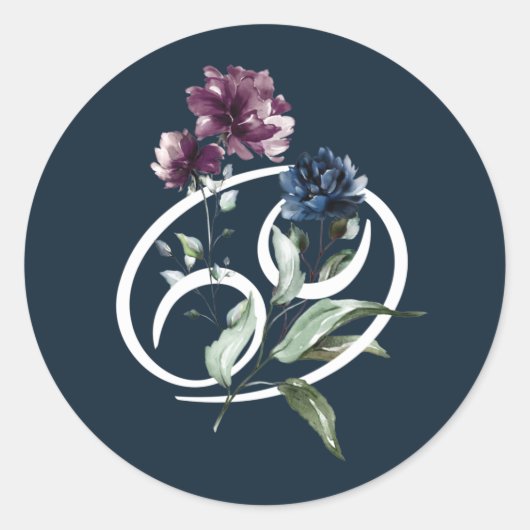 Kankerdiersterbord Ronde Sticker (Voorkant)