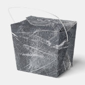 Kankerdiersymbool in gedempt decor bedankdoosjes (Achterkant)