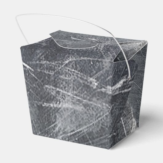 Kankerdiersymbool in gedempt decor bedankdoosjes (Achterkant)