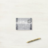 Kankerdiersymbool in gedempt decor post-it® notes (Op bureau)