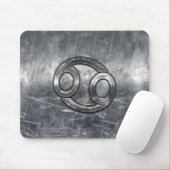 Kankerdiersymbool Industriële stijl Muismat (Met muis)