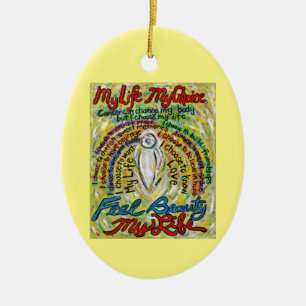 Kankergedicht White Angel Art Custom Gift Ornament