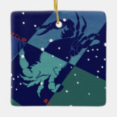 Kankerkrab Constellatie  Zodiac Astrologie Keramisch Ornament (Voorkant)