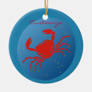 Kankerkrab Zodiac Thunder_Cove Keramisch Ornament