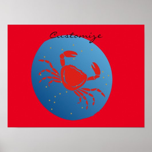 Kankerkrab Zodiac Thunder_Cove Poster (Voorkant)